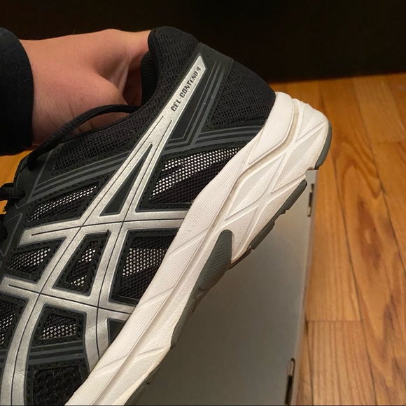 ASICS Gel-Contend 4, Black/Silver/Carbon, Men’s Size 9, Ortholite Insole, Clean! - Picture 7 of 10